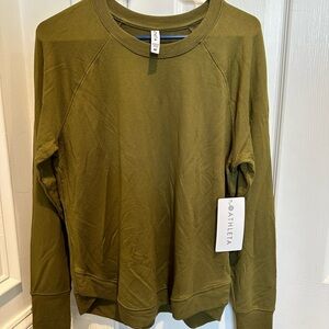 New with tags Athleta Mindset Sweatshirt. Size MT